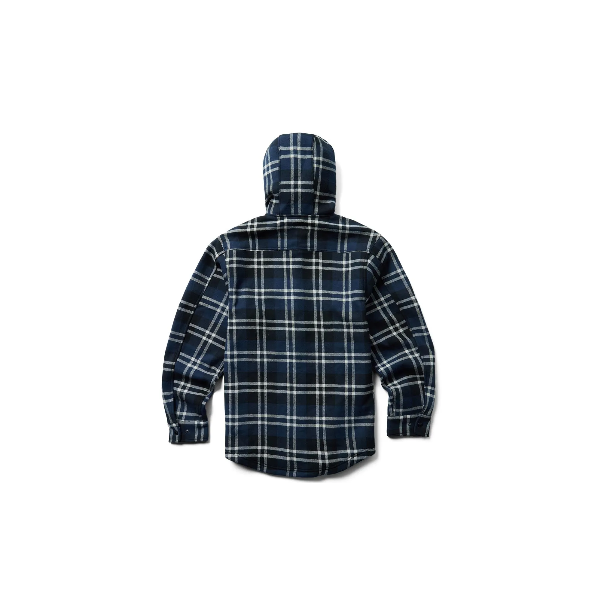 Wolverine Bucksaw Hooded Flannel Shirt Jac New Navy Plaid