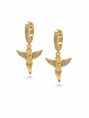 Women's Golden Angel Earrings