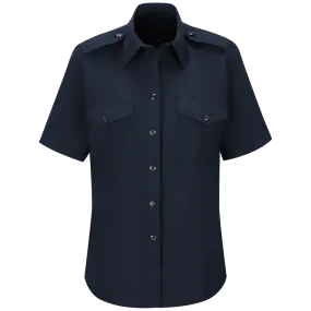 WORKRITE WOMEN'S CLASSIC SHORT SLEEVE FIRE CHIEF SHIRT - MIDNIGHT NAVY